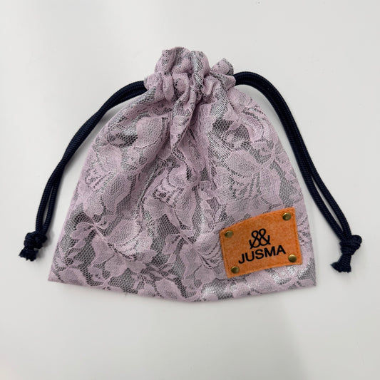【サンプル品】レース巾着 ピンク